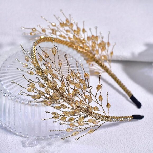Rhinestone Headband Women Crystal Hair Accessories for Weddings Prom main image 5